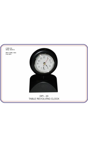 TABLE REVOLVING CLOCK