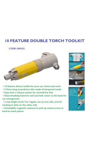 DOUBLE TORCH TOOLKIT WITH MAGNETIC ANTENNA