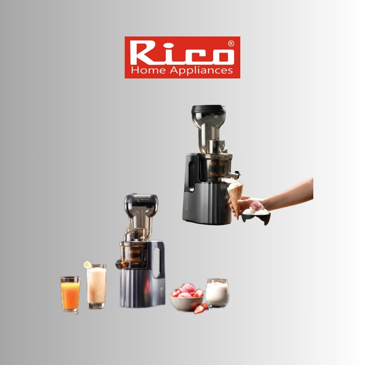 Rico SJ2508 Cold Press Slow Berry Juicer