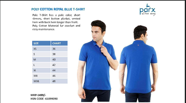 Poly Royal Cotton T shirts