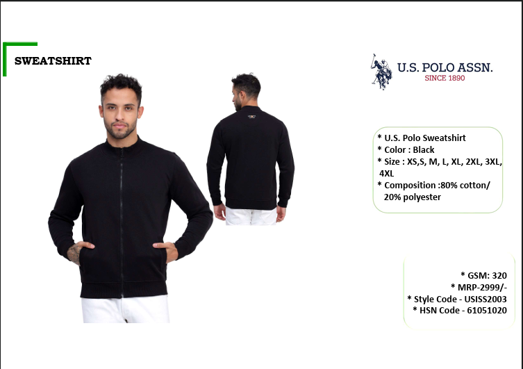 Full Zip Sweatshirt