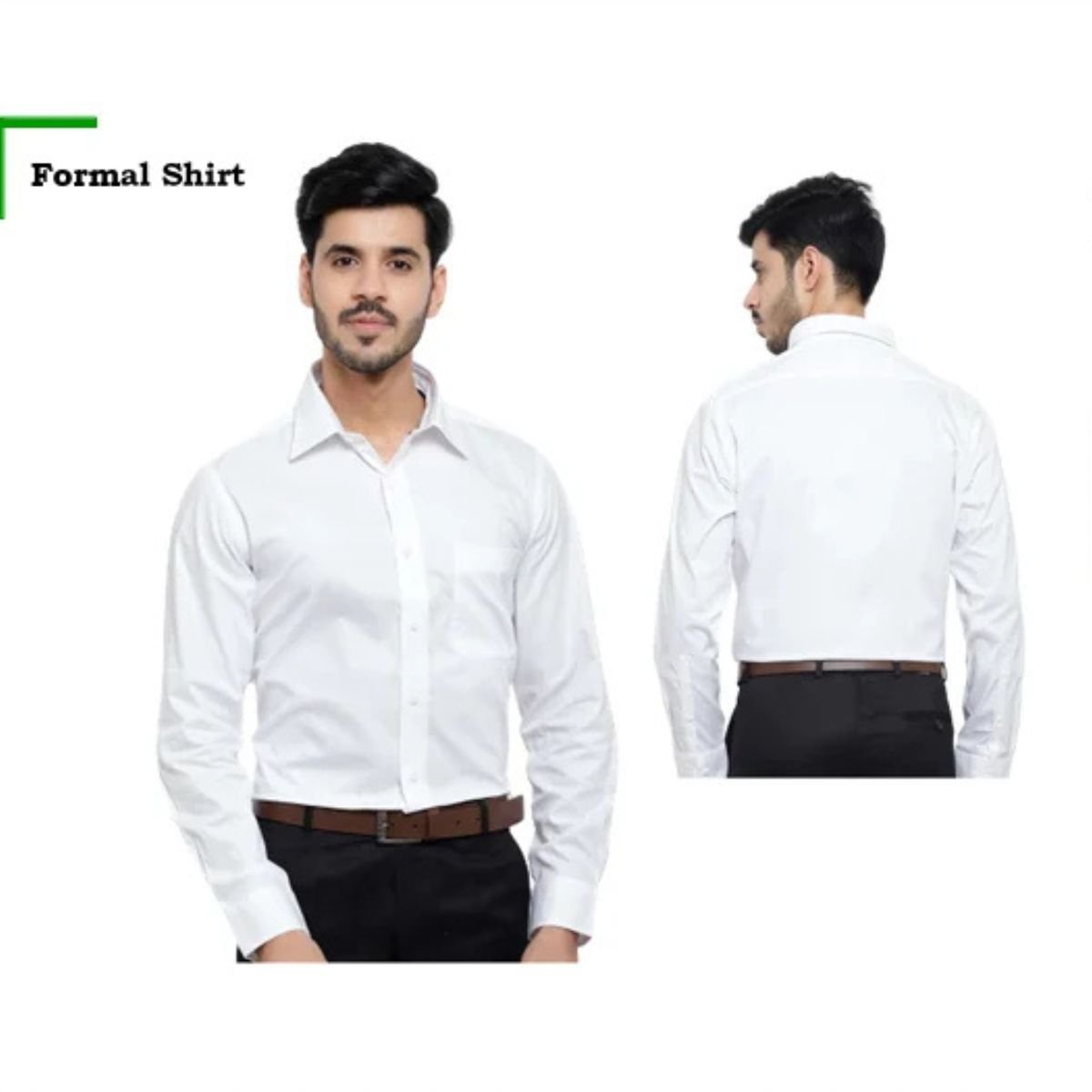 Formal White Cotton Shirt