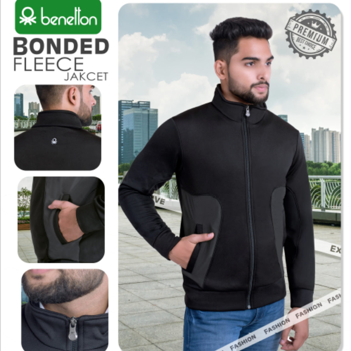 Benetton Bonded Fleece Jacket