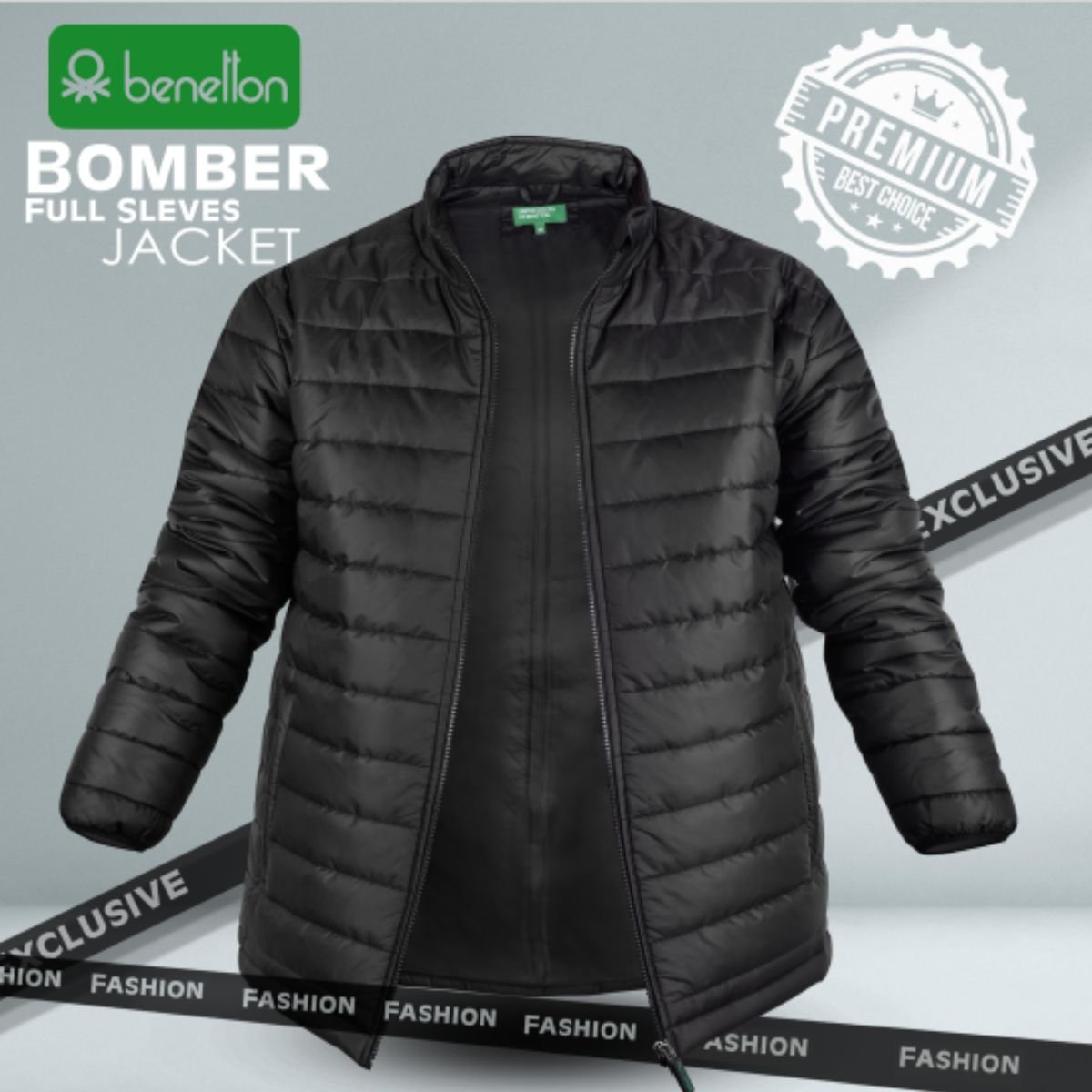 Benetton Bomber Full Sleeves Jacket