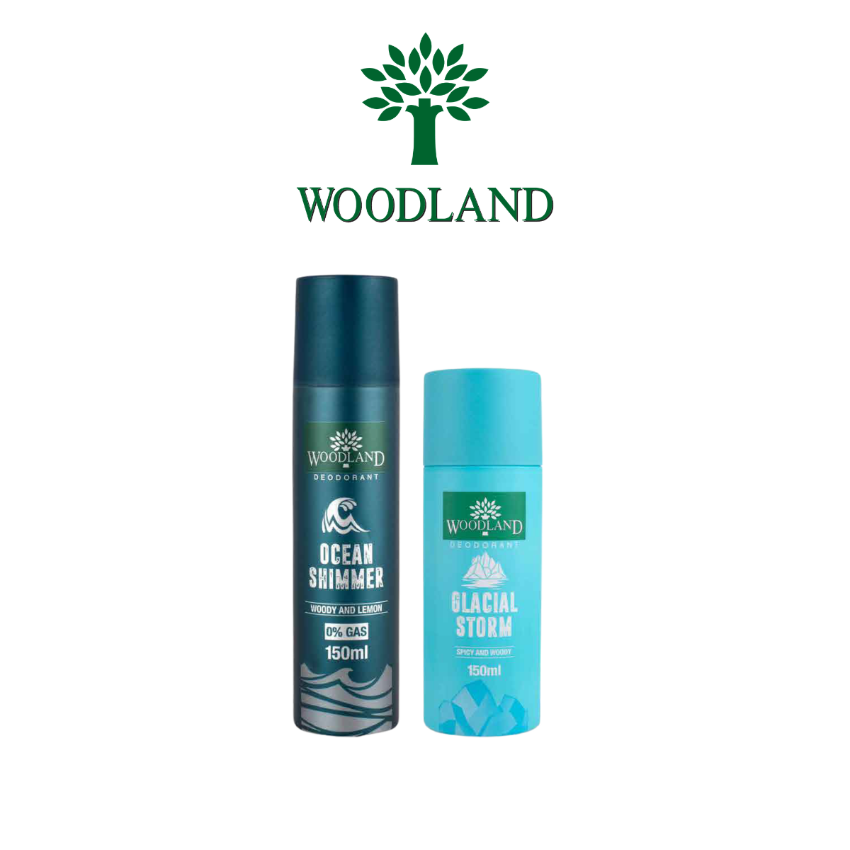 Woodland Fresh Deodorant Duo Set – 2x Deodorant Body Sprays (150 ml Each)