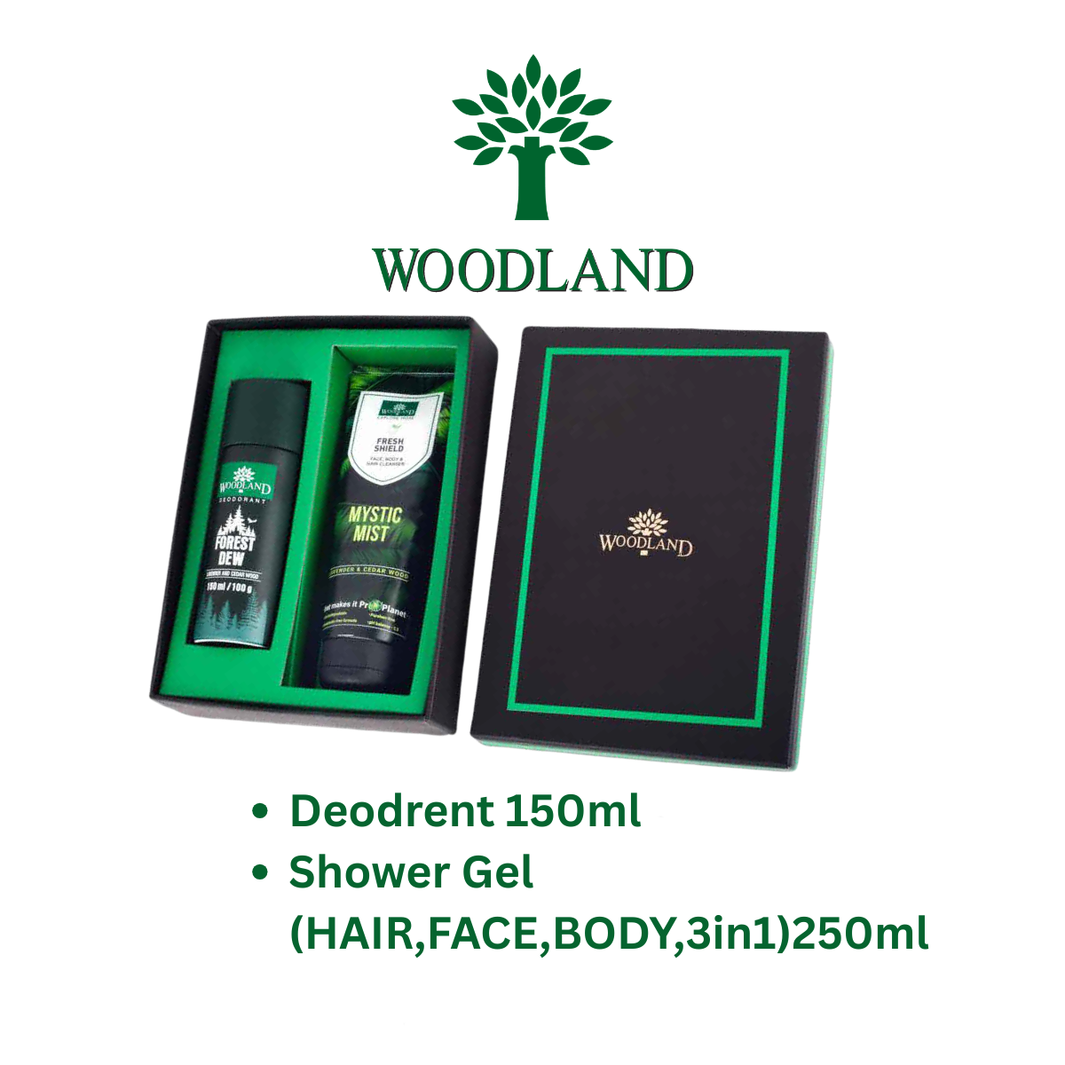 Woodland Grooming Gift Combo Set – Mystic Dust Wash & Forest Dew Spray