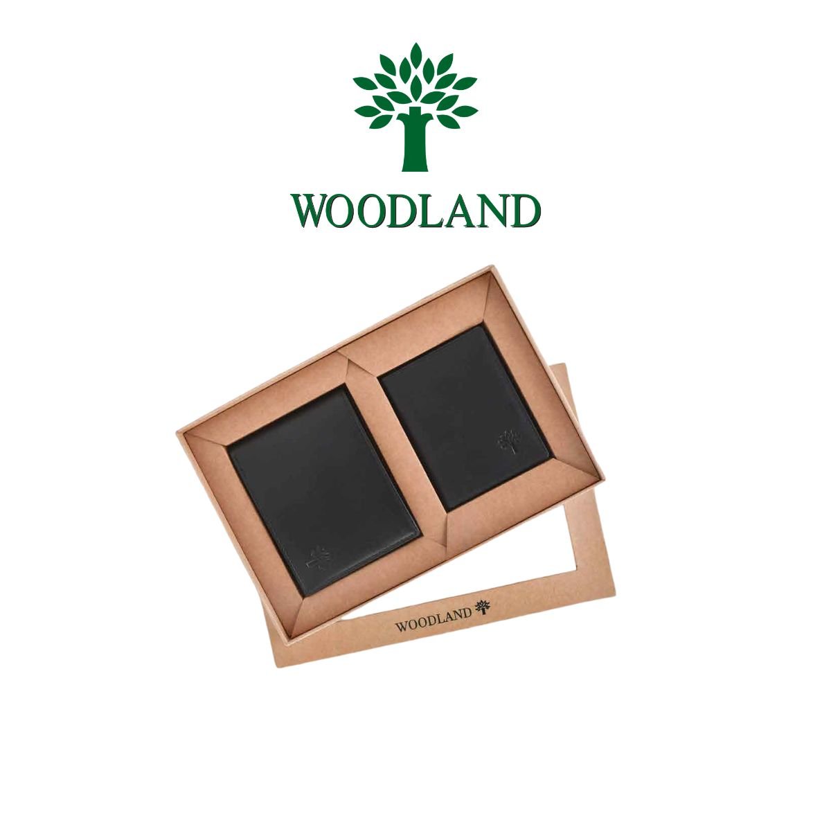 Woodland Gentleman’s Essentials – Men’s Leather Wallet & Card Holder Combo Set