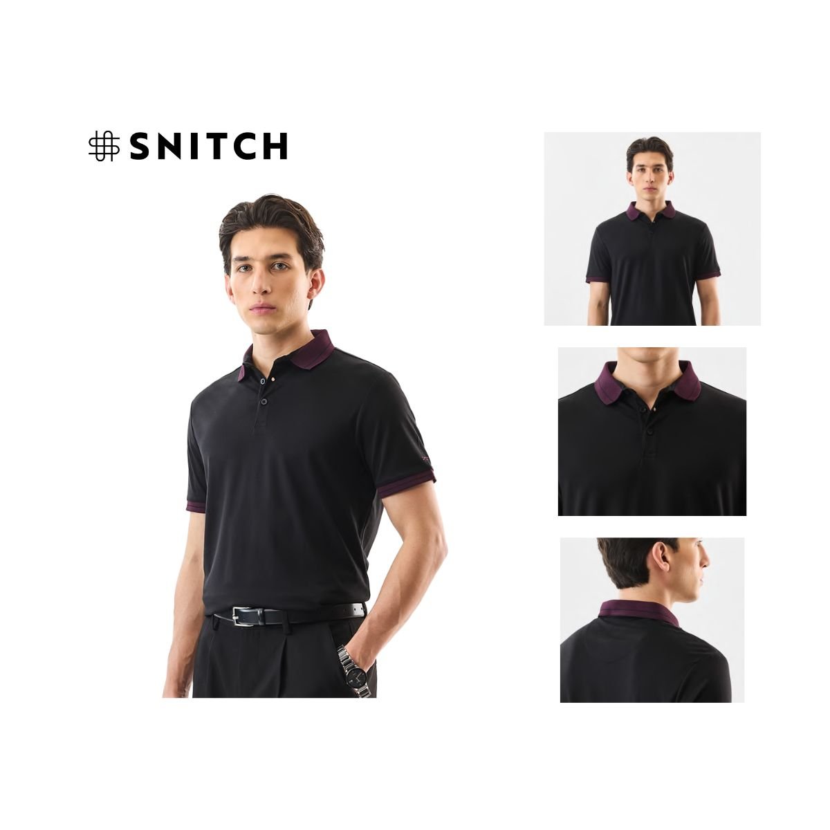 Snitch Signature Tipped Premium Polo T-Shirt