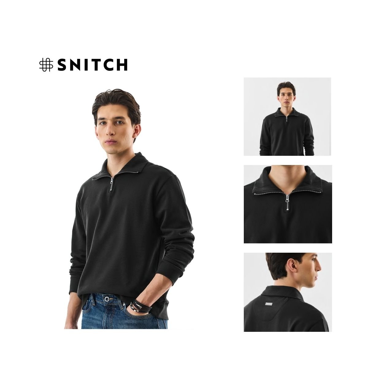 Snitch Heavyweight Half-Zip Sweatshirt
