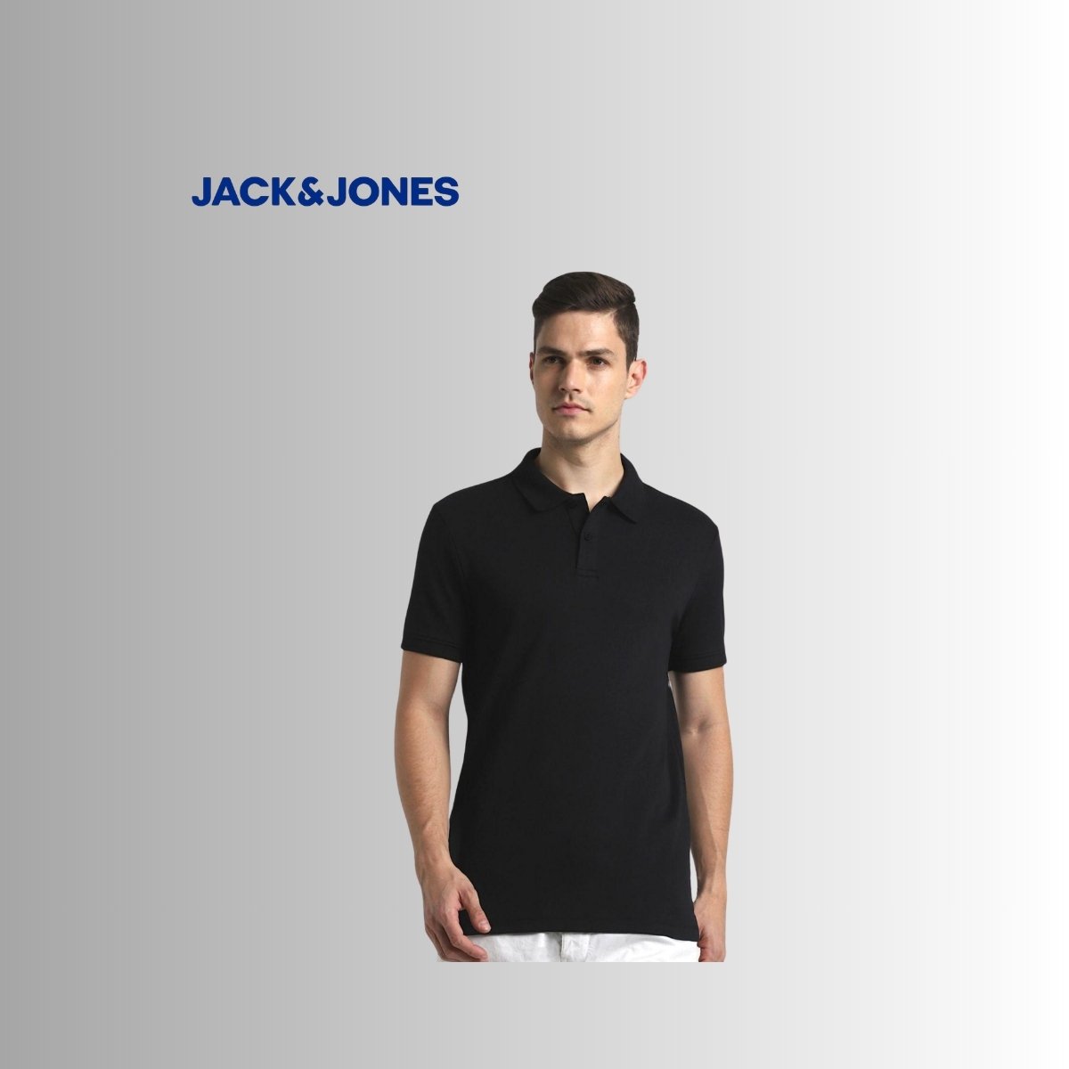Jack & Jones Men's Interlock Cotton Polo Shirt