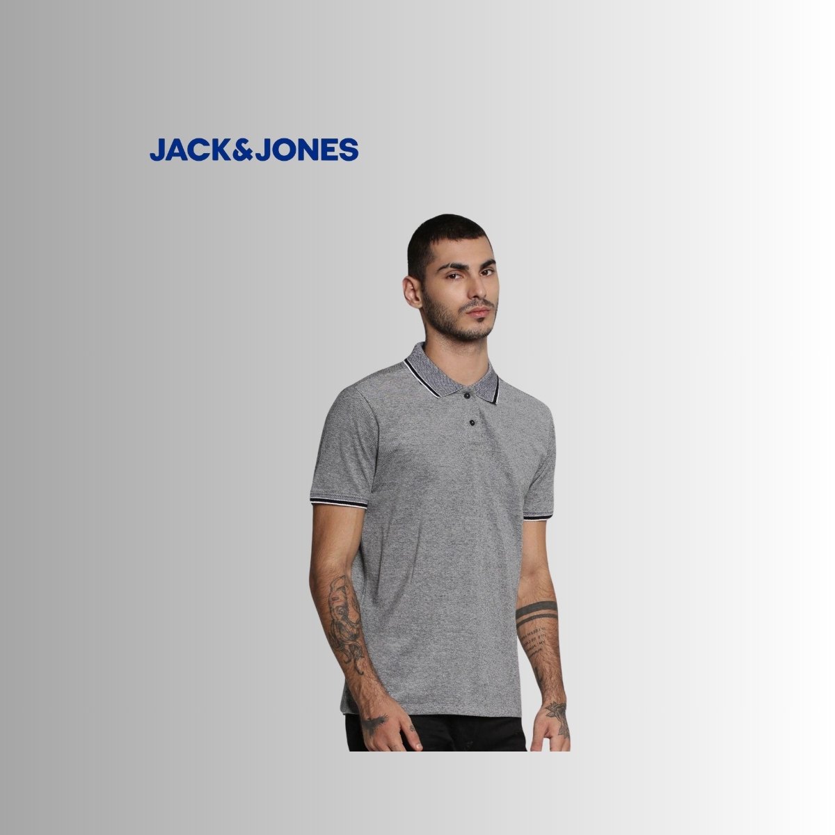 Jack & Jones Men's Viktor Cotton Pique Polo Shirt