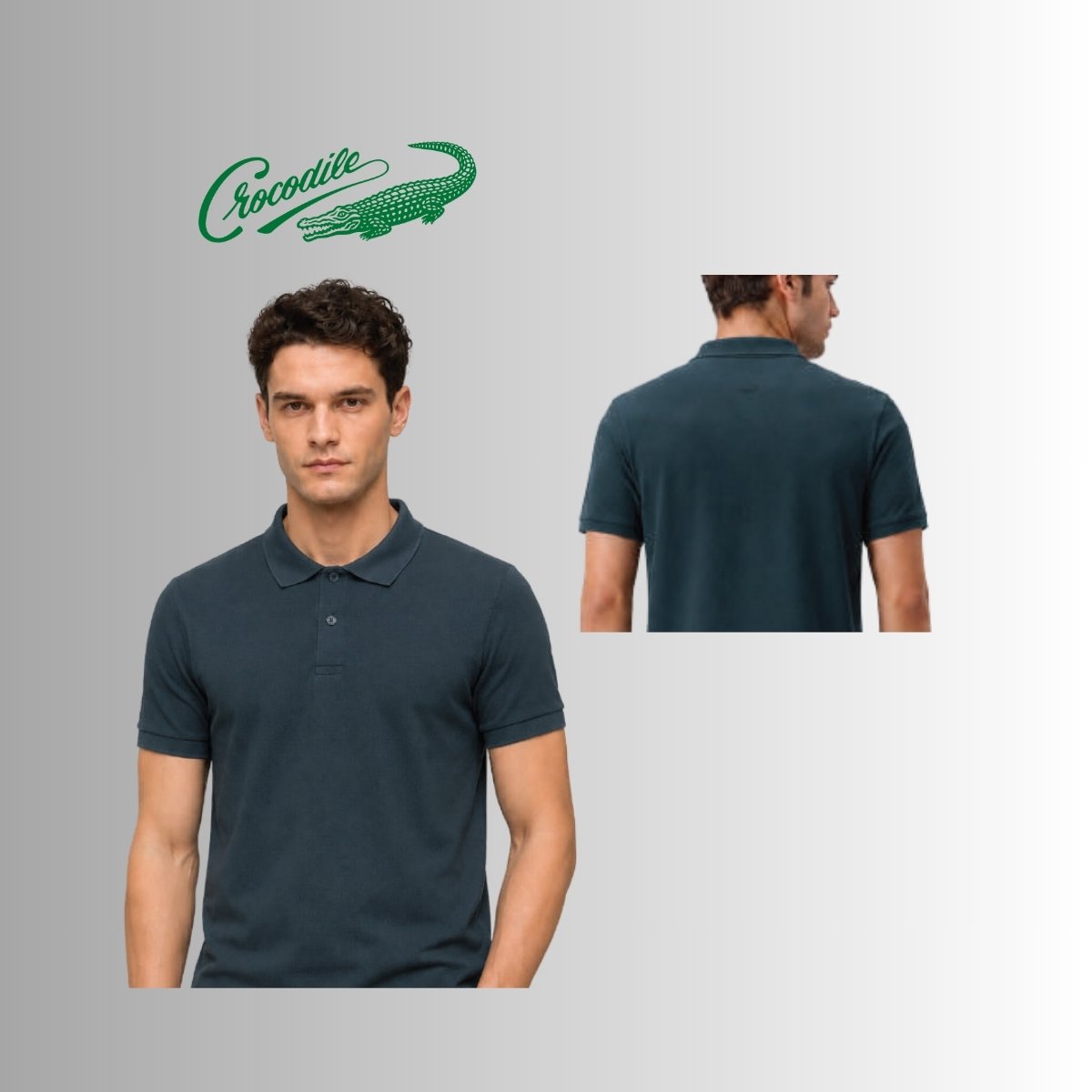 Crocodile POLO 906 Men's Matt Pique Polo T-Shirt
