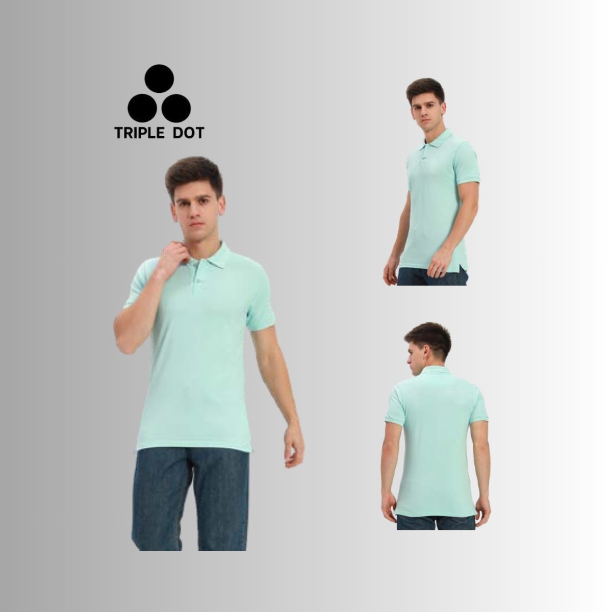 Triple Dot 100% Cotton Premium Polo T-Shirt