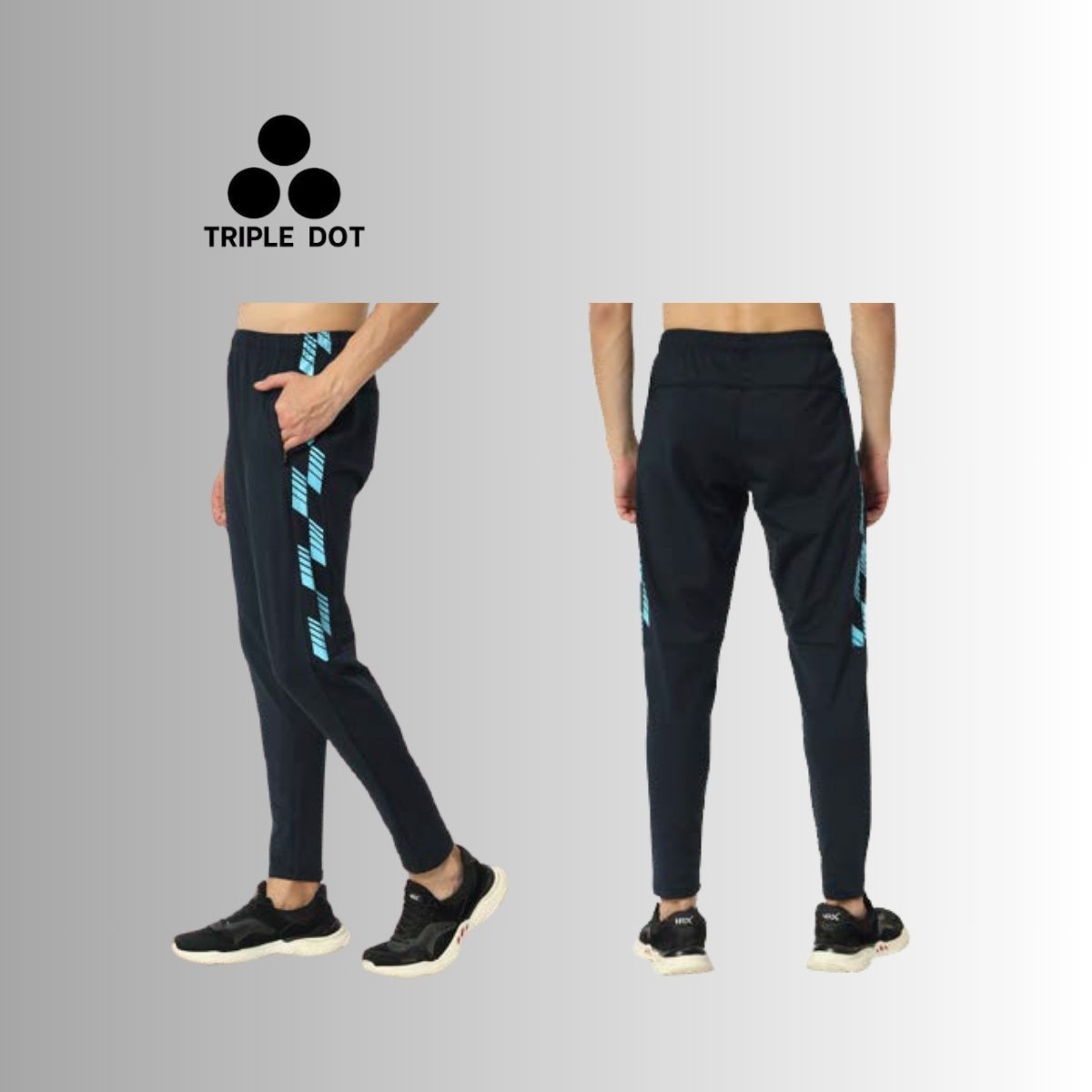 Triple Dot Men's Premium Recycled Polyester Track Pants