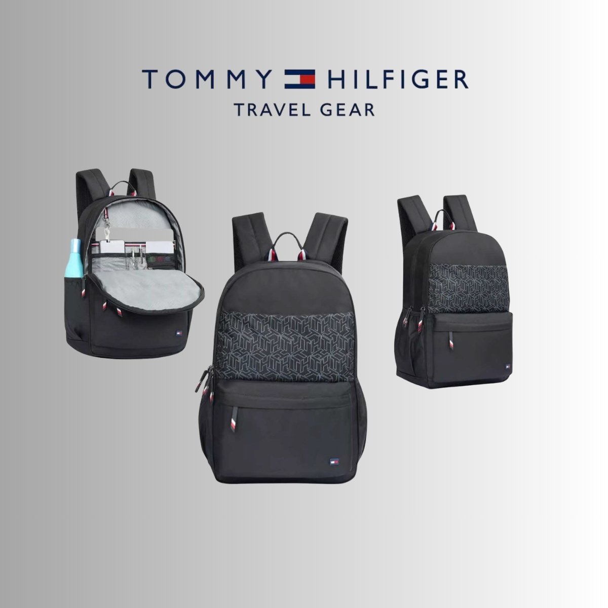 Tommy Hilfiger Nicobar Black Laptop Backpack