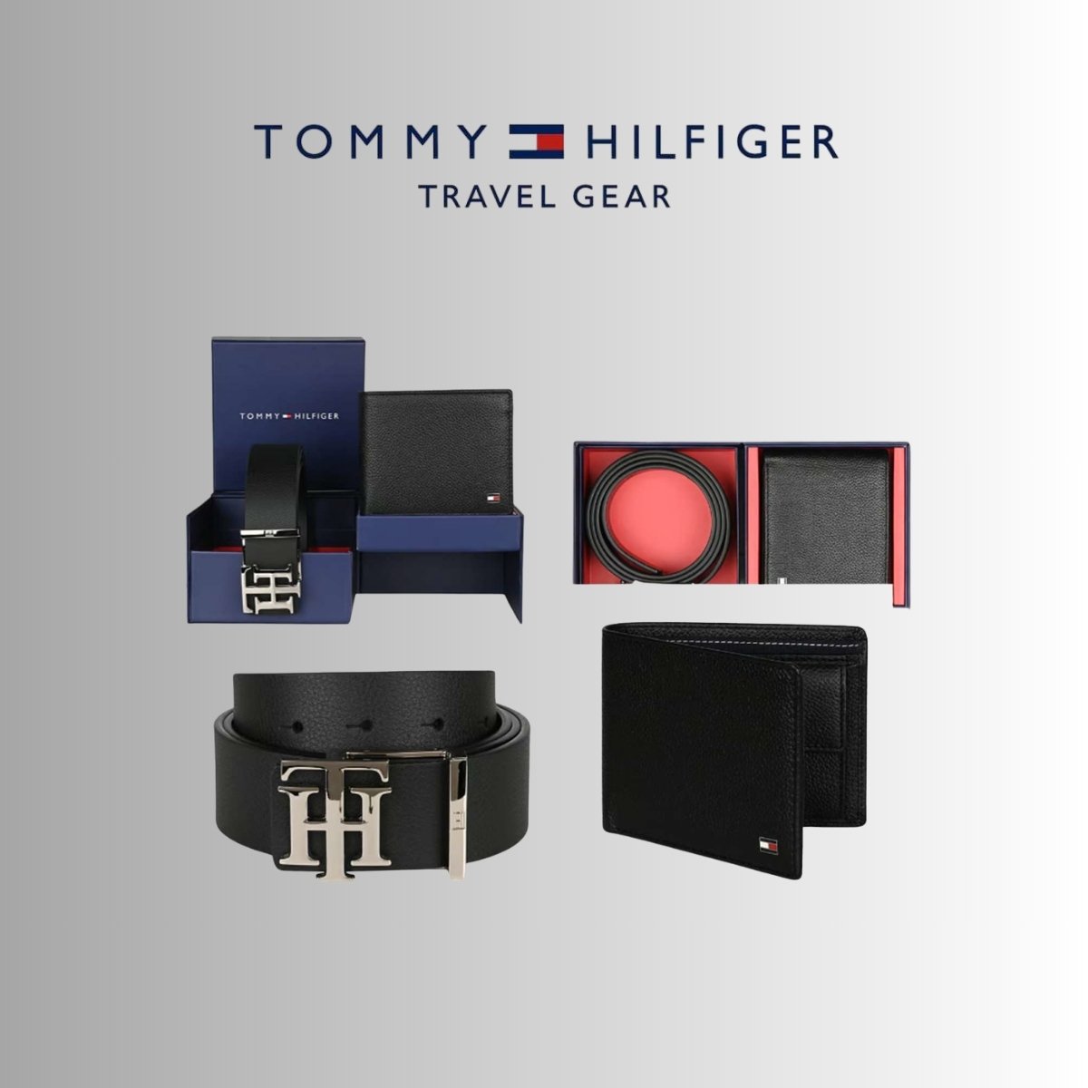 Tommy Hilfiger Brockport Belt & Wallet Combo