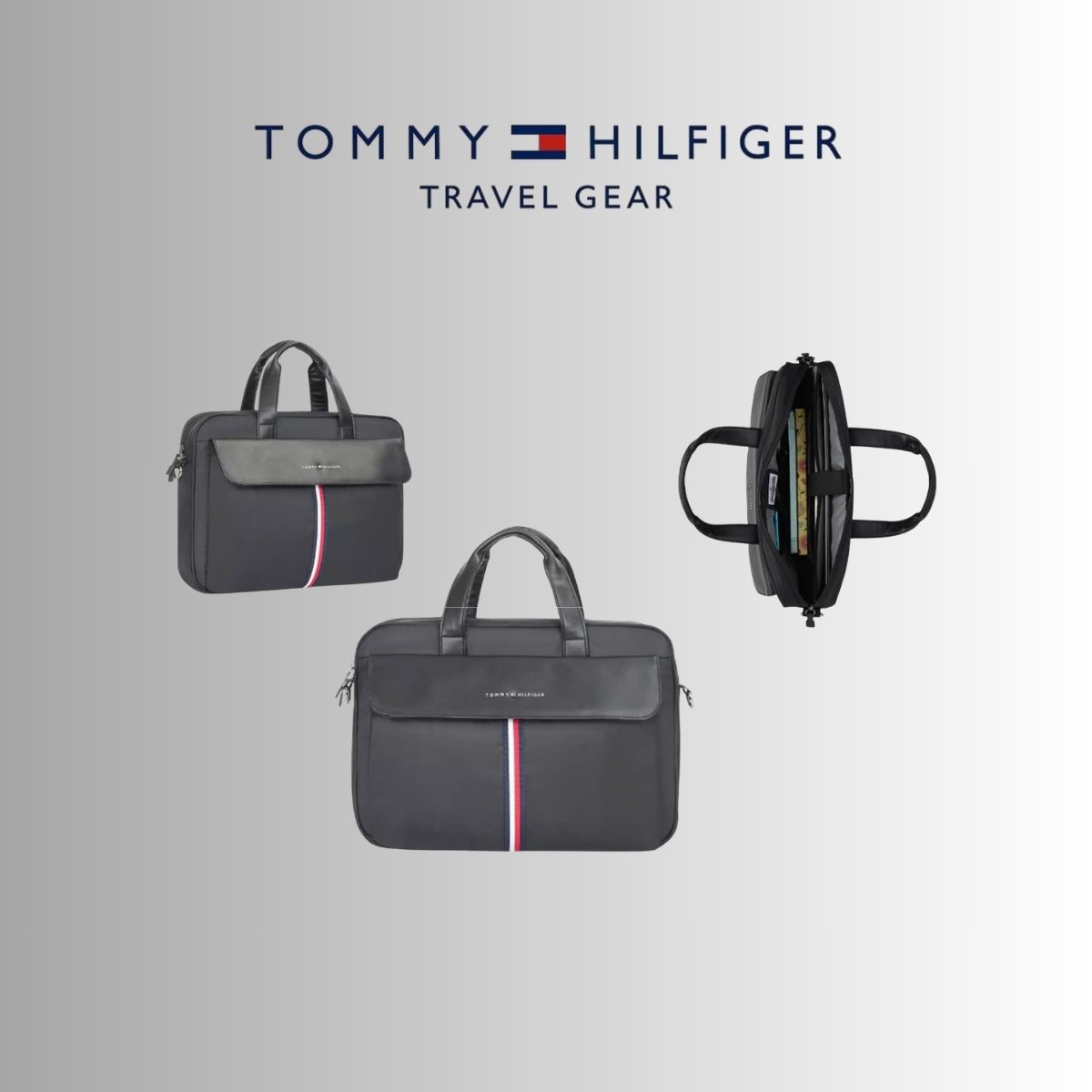 Tommy Hilfiger Vitreous Black Business Case