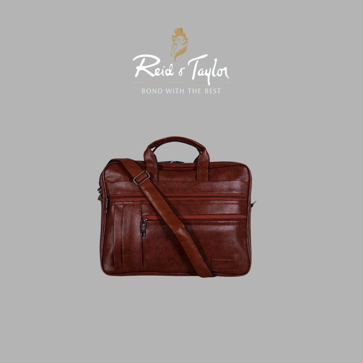 Reid & Taylor Mikel Premium Vegan Leather Laptop Bag