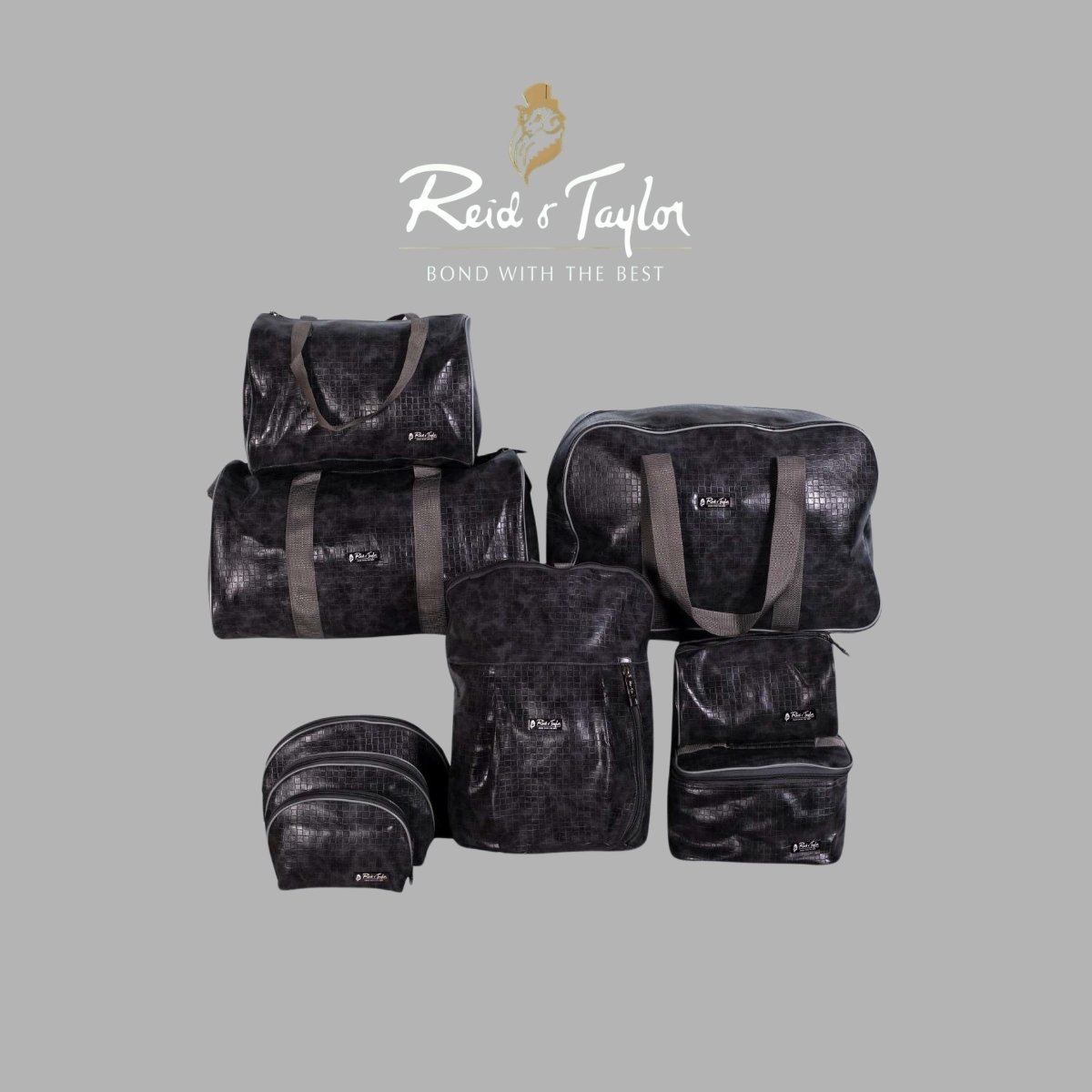 Reid & Taylor Heron 9-Piece Travel Bag & Organizer Set