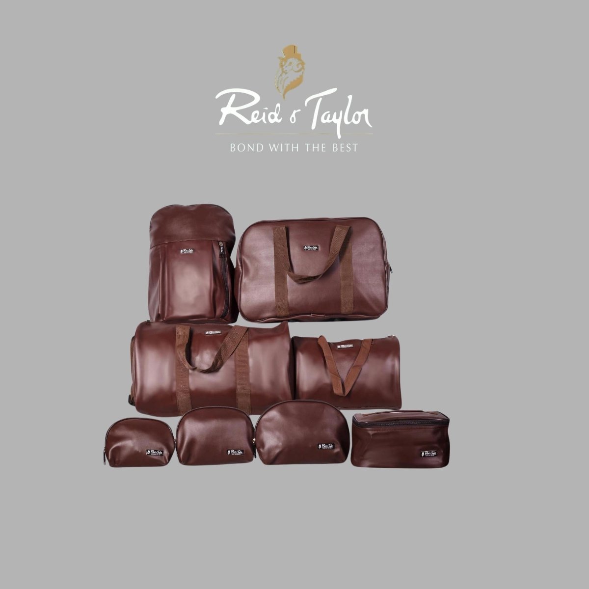 Reid & Taylor Dove 8-Piece Travel Bag & Organizer Set