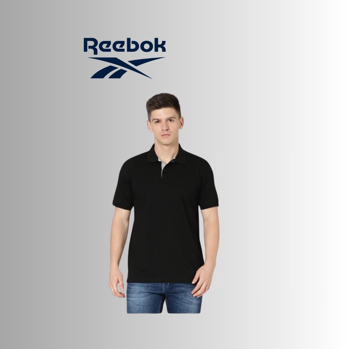 Reebok Men's Premium Tipped Polo T-Shirt