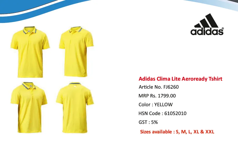 Adidas Clima Lite AEROREADY Men’s T-Shirt (Multi-Color)