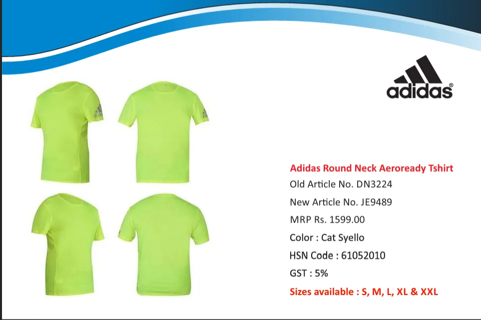 Adidas Round Neck Aeroready T shirt