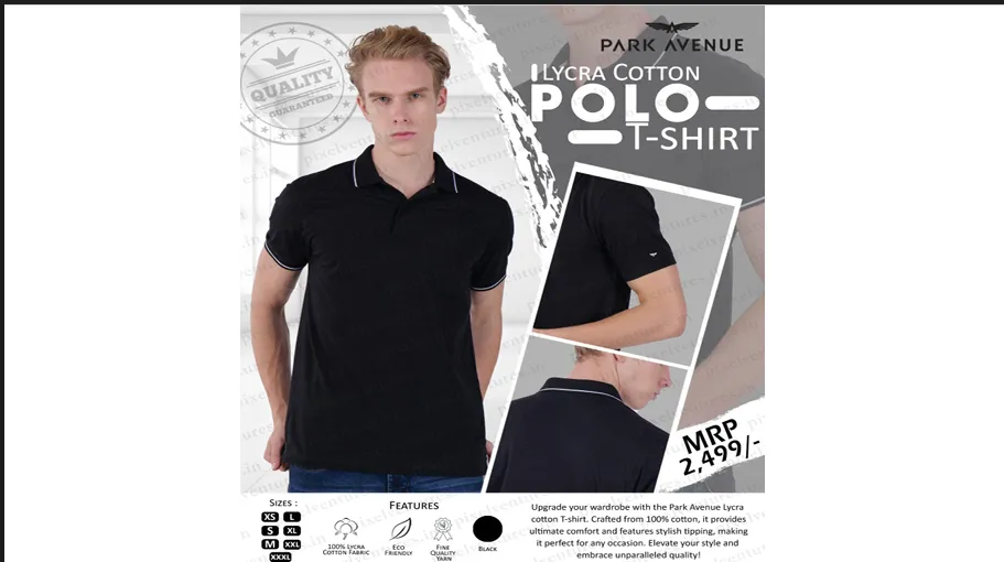 lycra cotton polo t shirt