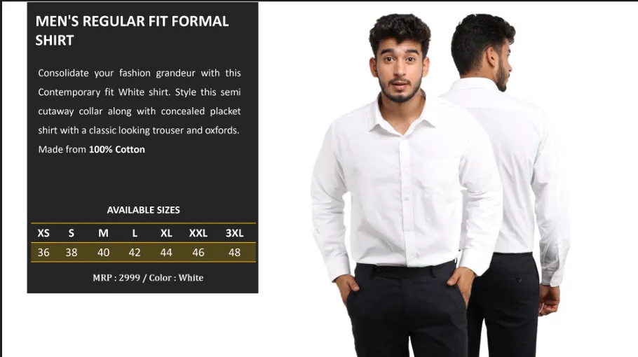 Men's Regular Fit Formal Shirt