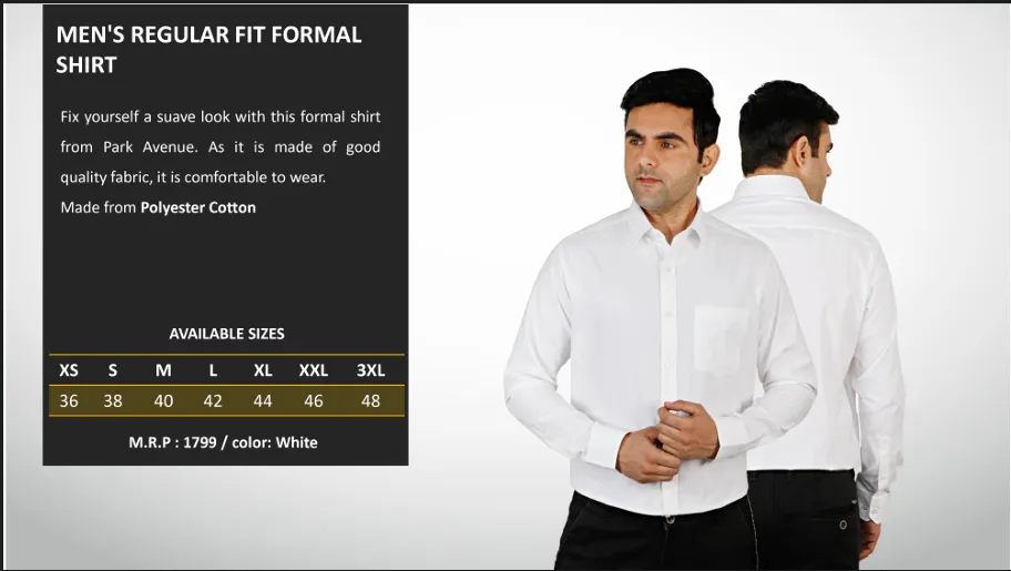 Men's Regular Fit Formal Shirt