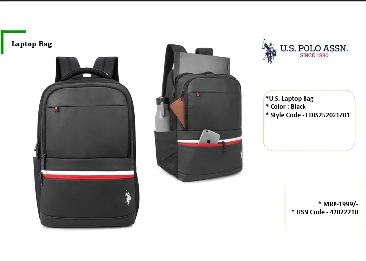 Black Laptop Backpack