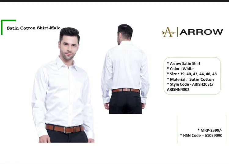 Satin Cotton Formal Shirt