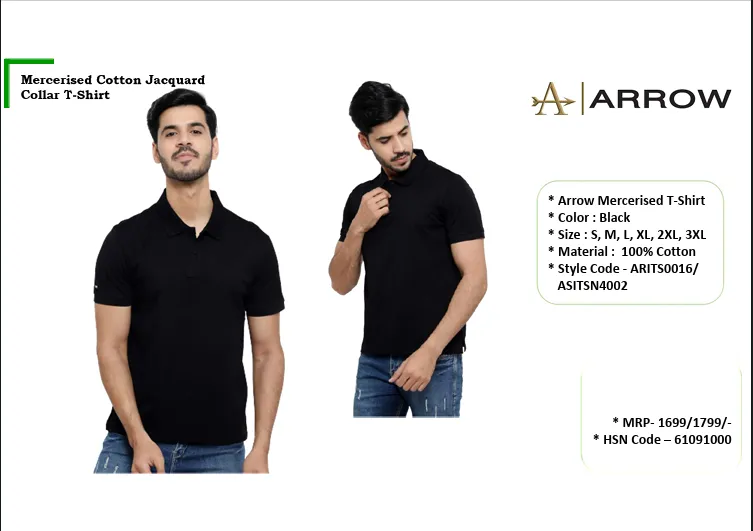 Mercerised Cotton Jacquard Polo T-Shirt
