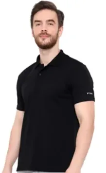 Black Play Dry Polo T-Shirt