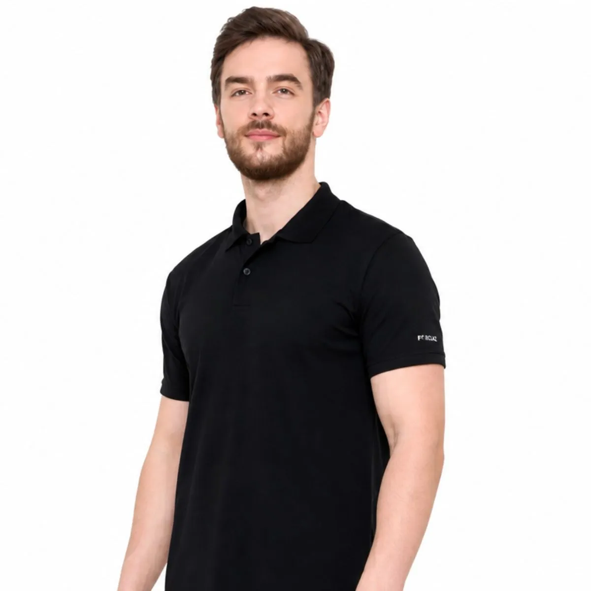 Black Play Dry Polo T-Shirt