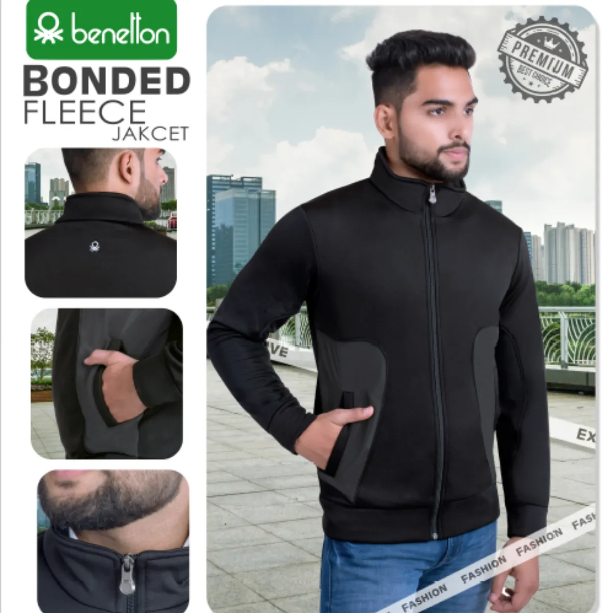 Benetton Bonded Fleece Jacket