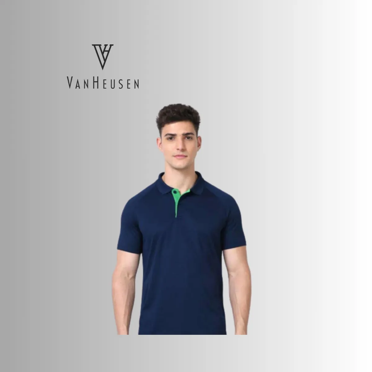 Van Heusen Men's Dry-Fit Performance Polo T-Shirt
