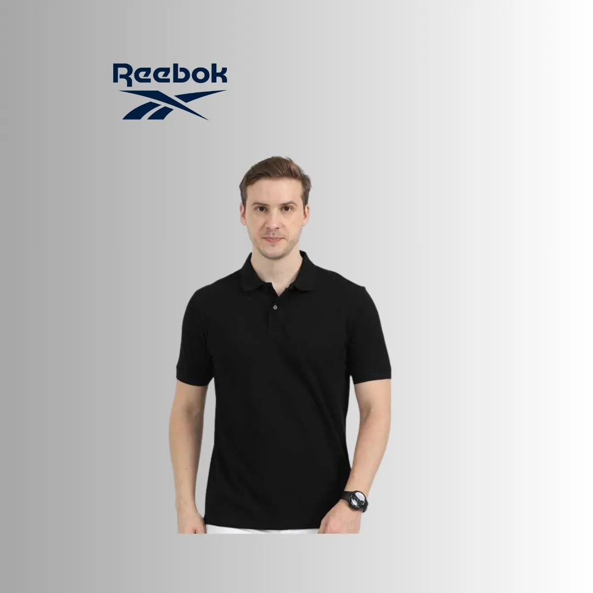 Reebok Men's Pure Cotton Performance Polo T-Shirt