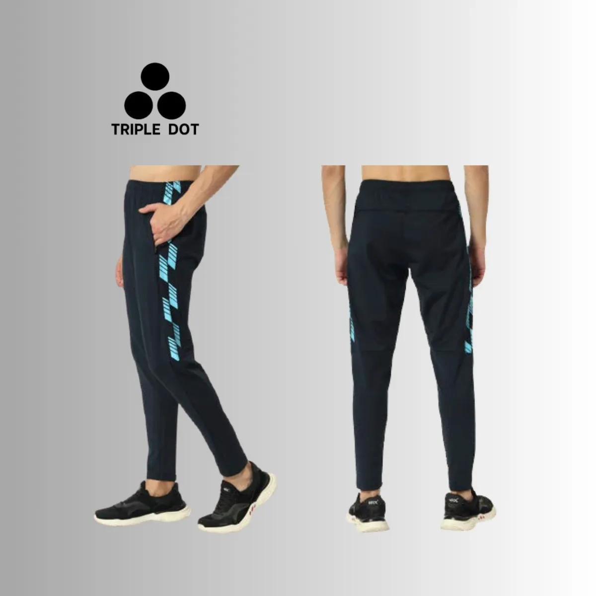 Triple Dot Men's Premium Recycled Polyester Track Pants