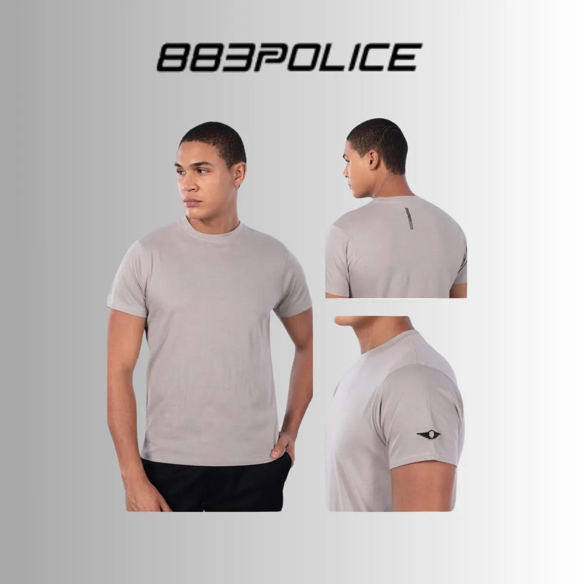 883 Police Men's Premium Combed Cotton Round Neck T-Shirt