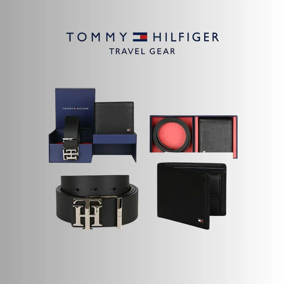 Tommy Hilfiger Brockport Belt & Wallet Combo