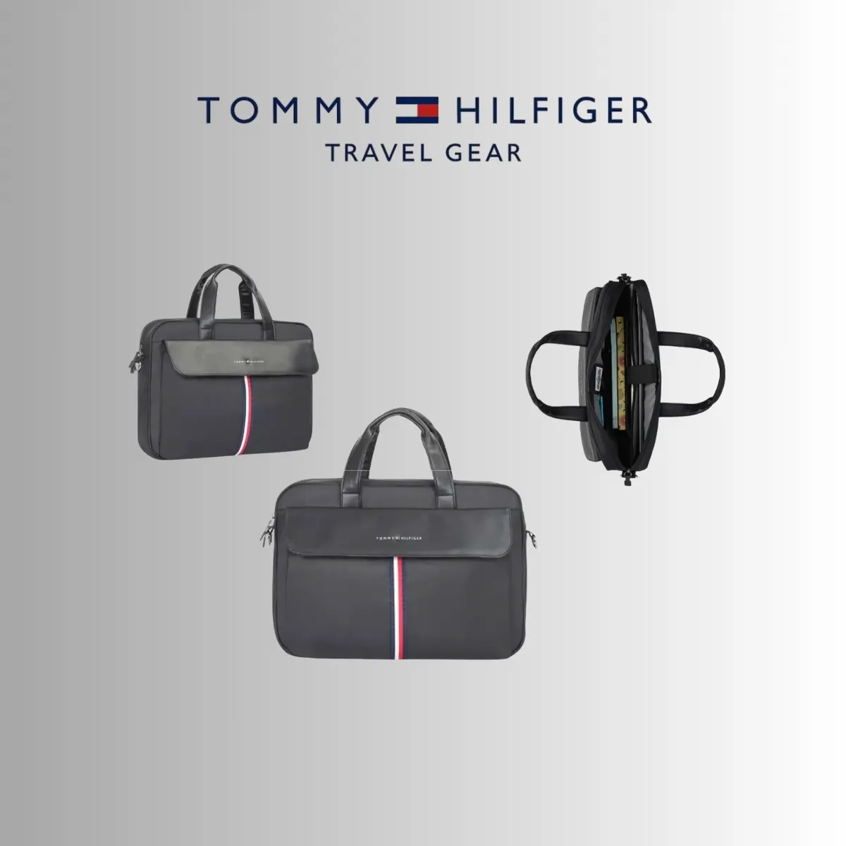 Tommy Hilfiger Vitreous Black Business Case
