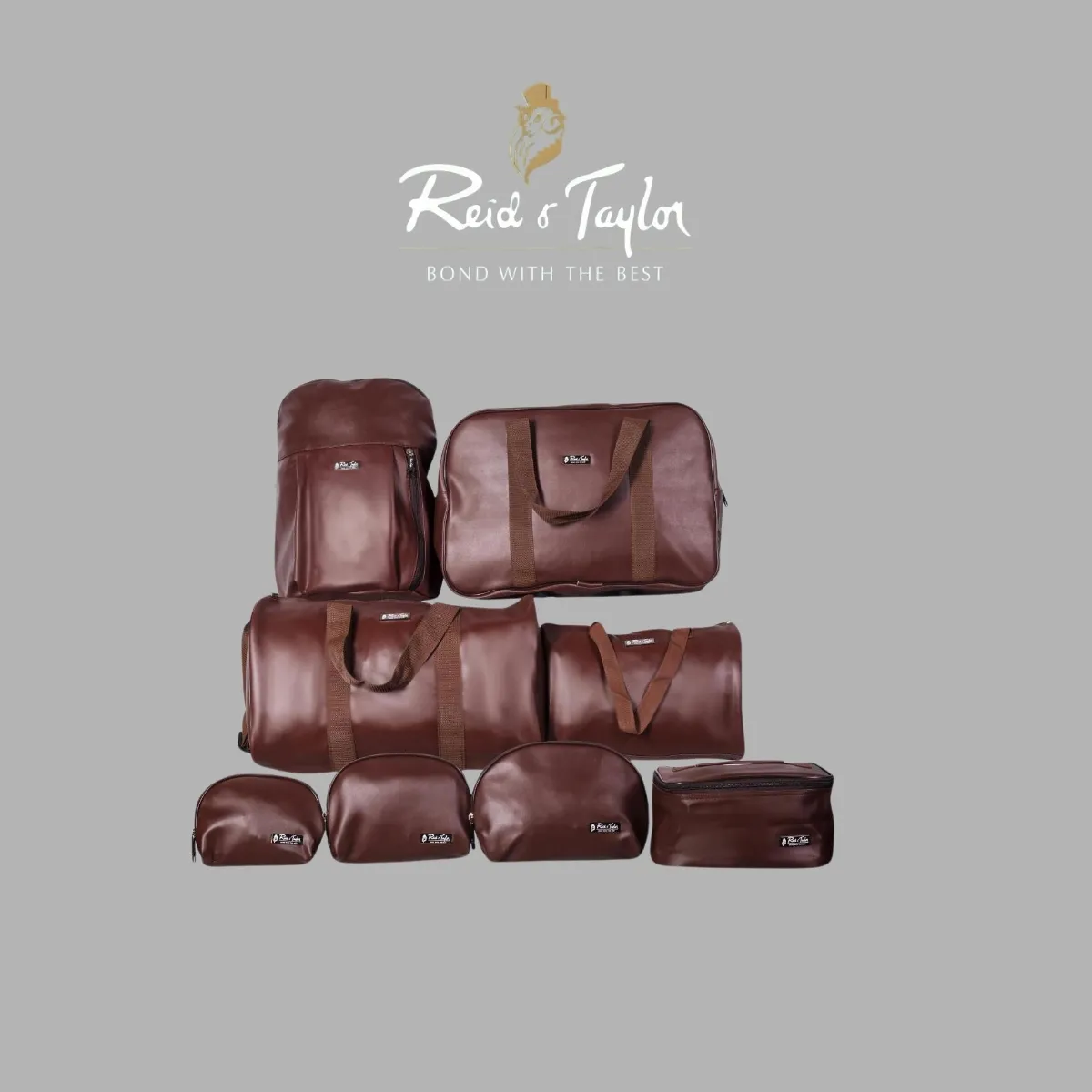 Reid & Taylor Dove 8-Piece Travel Bag & Organizer Set