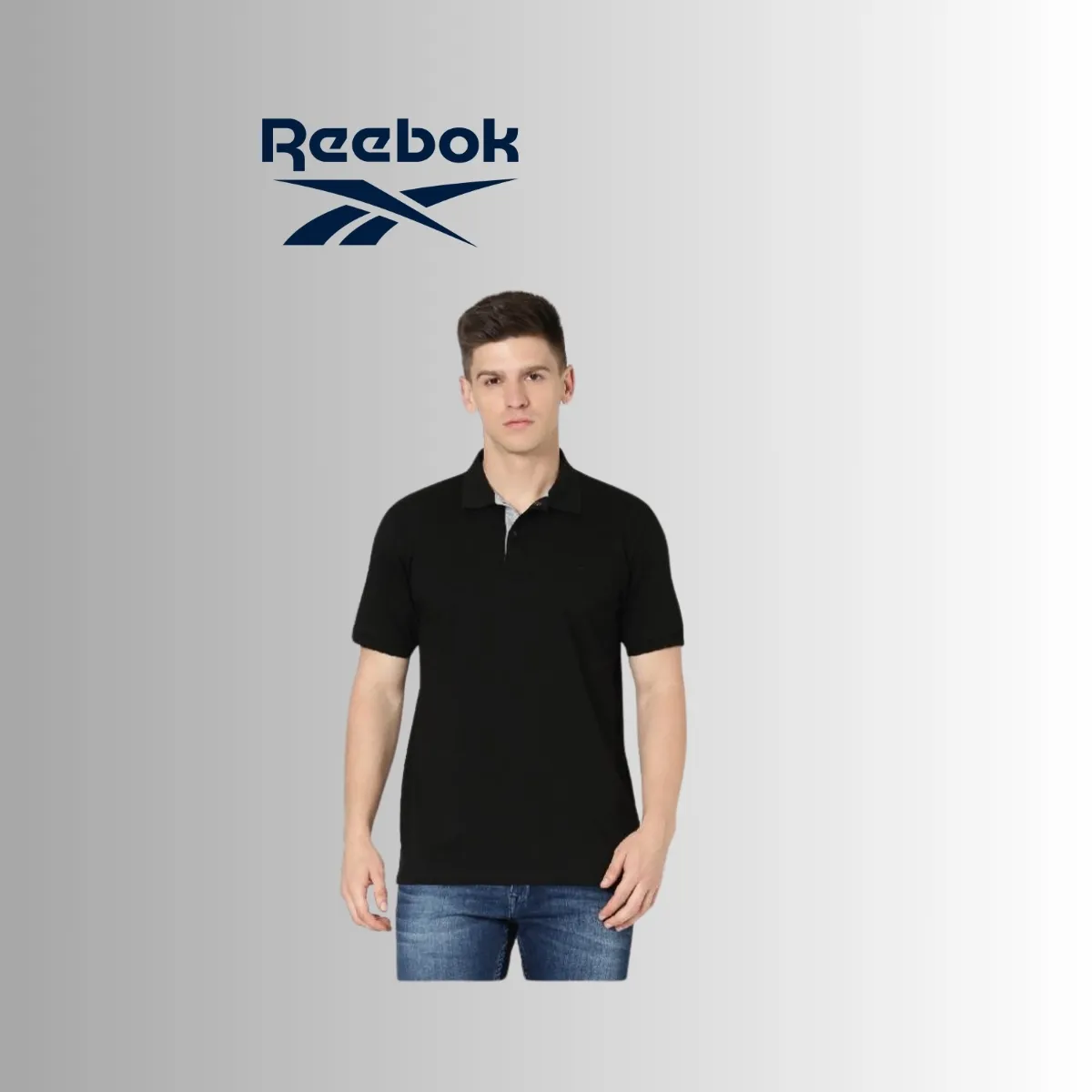 Reebok Men's Premium Tipped Polo T-Shirt