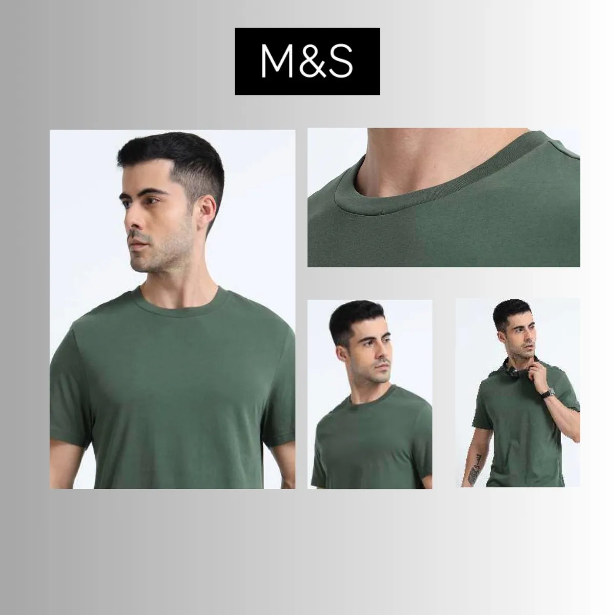 M&S Classic Rich Cotton Round Neck T-Shirt