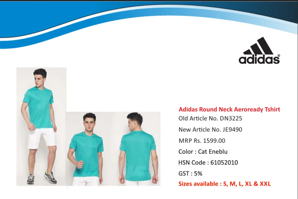 Adidas Round Neck Aeroready T shirt
