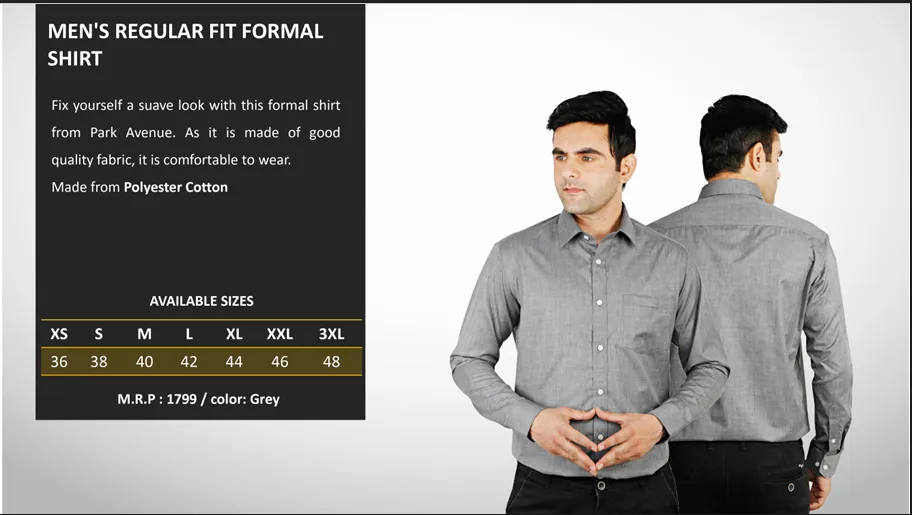 Men's Regular Fit Formal Shirt