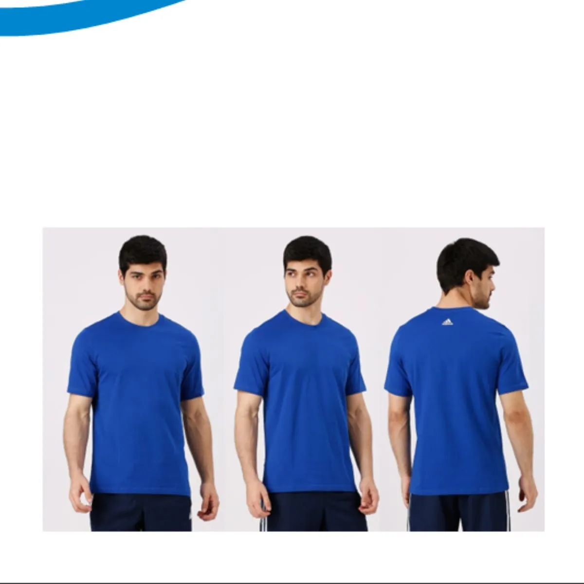 Adidas 100% Cotton Round Neck Tshirt