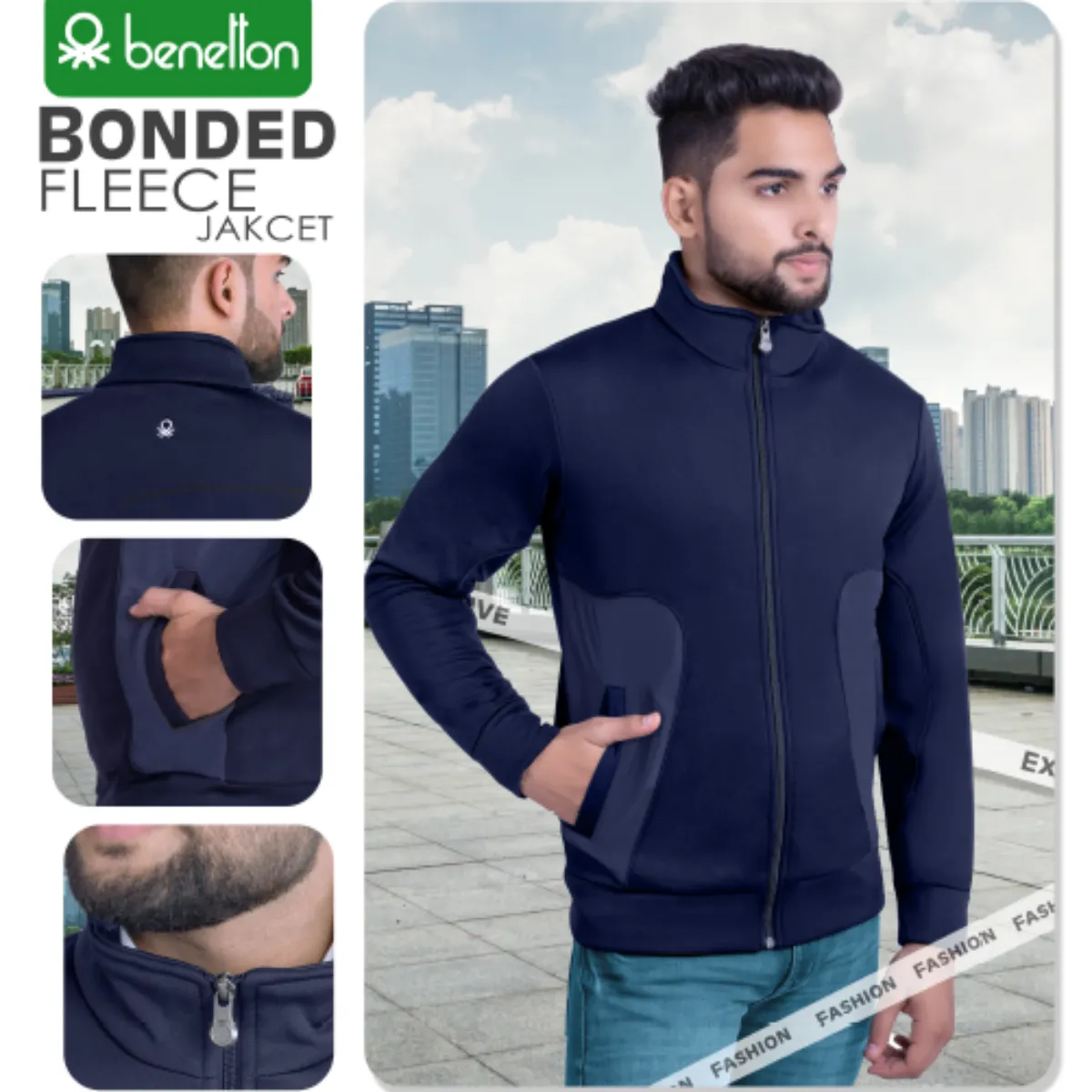 Benetton Bonded Fleece Jacket