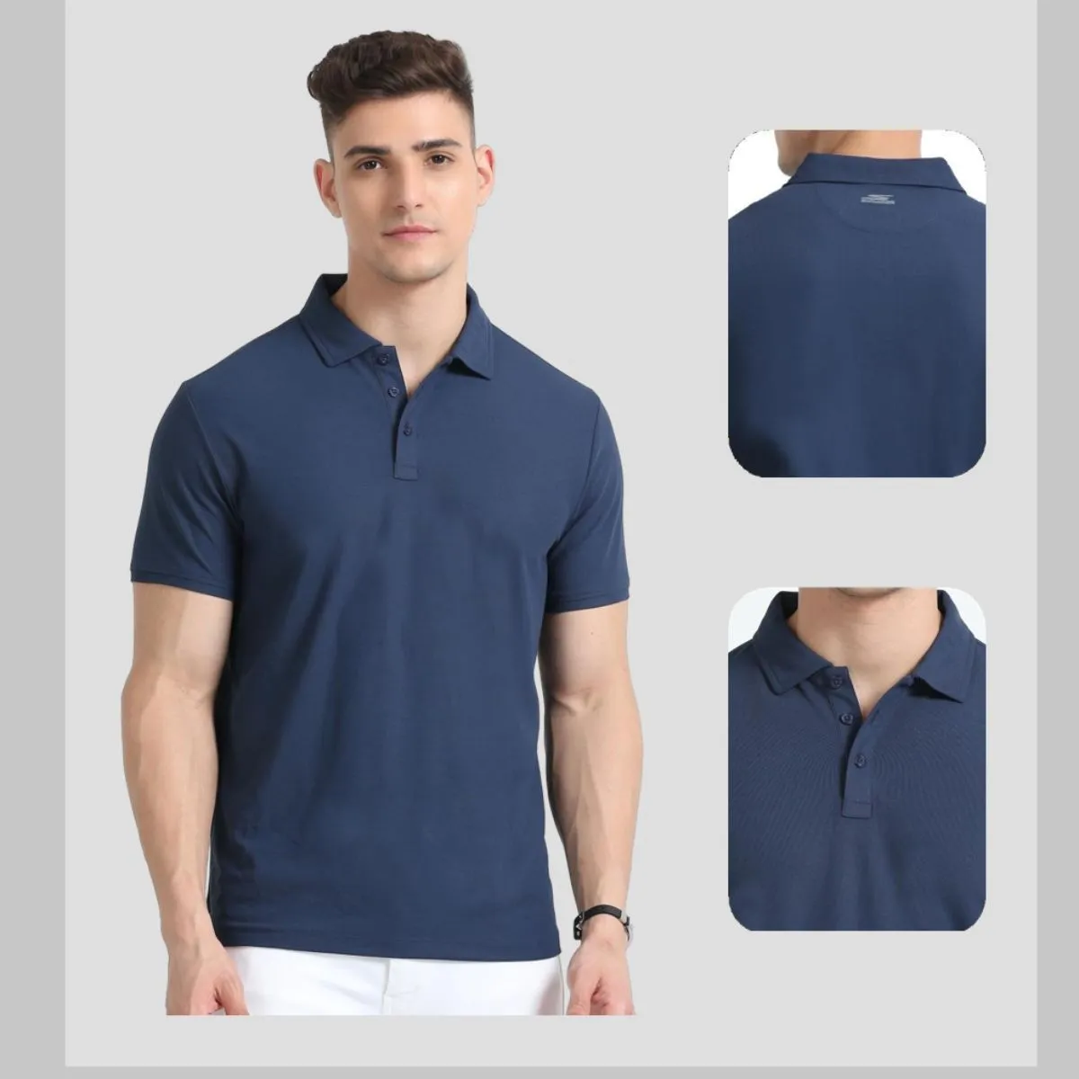 Skechers Men's Solid Performance Regular Fit Polo T-Shirt